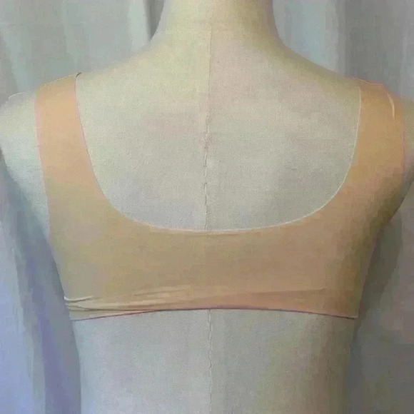 New. 3-pack Pull On Bras. Size Large. Stretch. Pink, Black, Grey. Lace Detail. - Picture 5 of 11